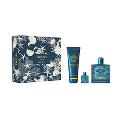 Versace Eros Pour Homme Set (EDT 100ml + Bath & Shower Gel 150ml+ EDP 5ml)- Beauty Affairs 1